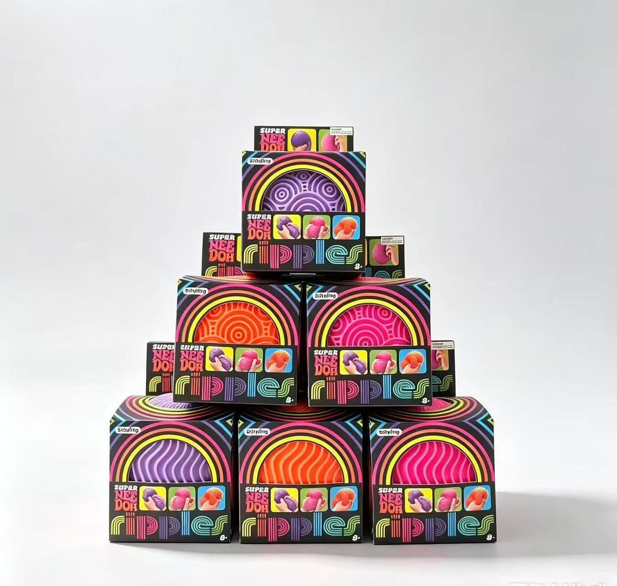 Jumbo Needoh‑Style Wavy Squeeze Toy｜New Arrival, Extra Large Size