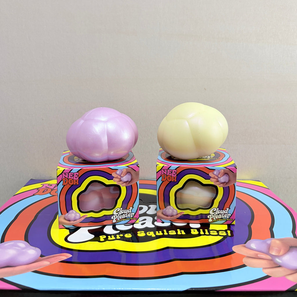 NeeDoh Cloud Pleaser Cloud Shaped Fidget Toy, Squishy Stress Relief Squeeze Ball
