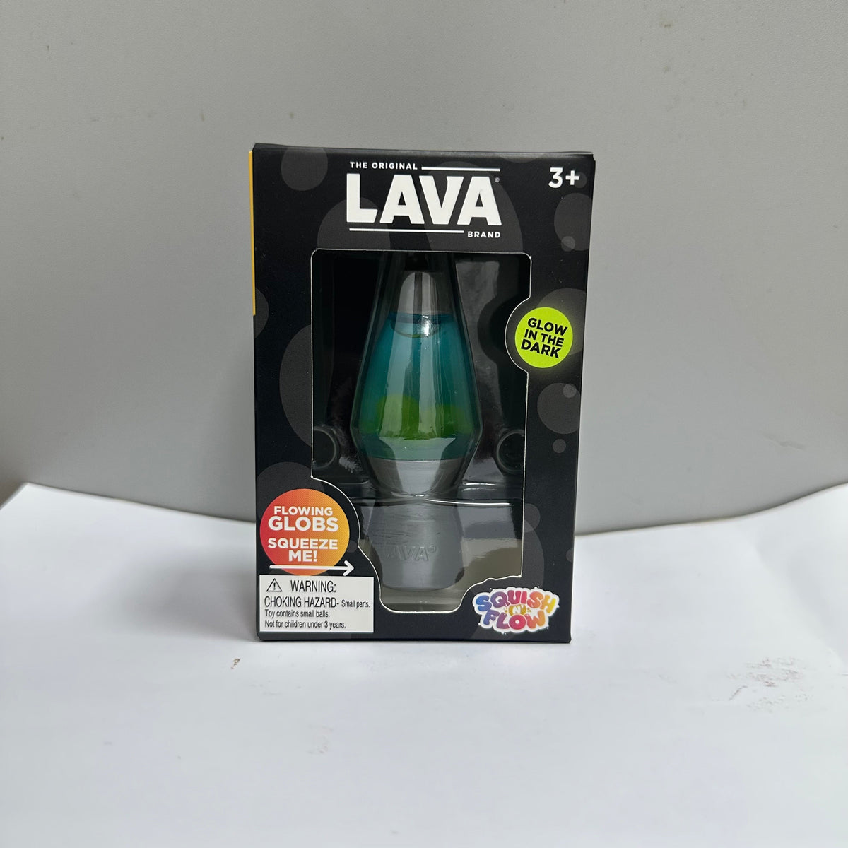 Schylling LAVA Squish N' Flow Glow in The Dark Fidget Toy, Lava Lamp Shaped Squeeze Sensory Stress Relief Toy for Kids & Adults, Holiday Gift