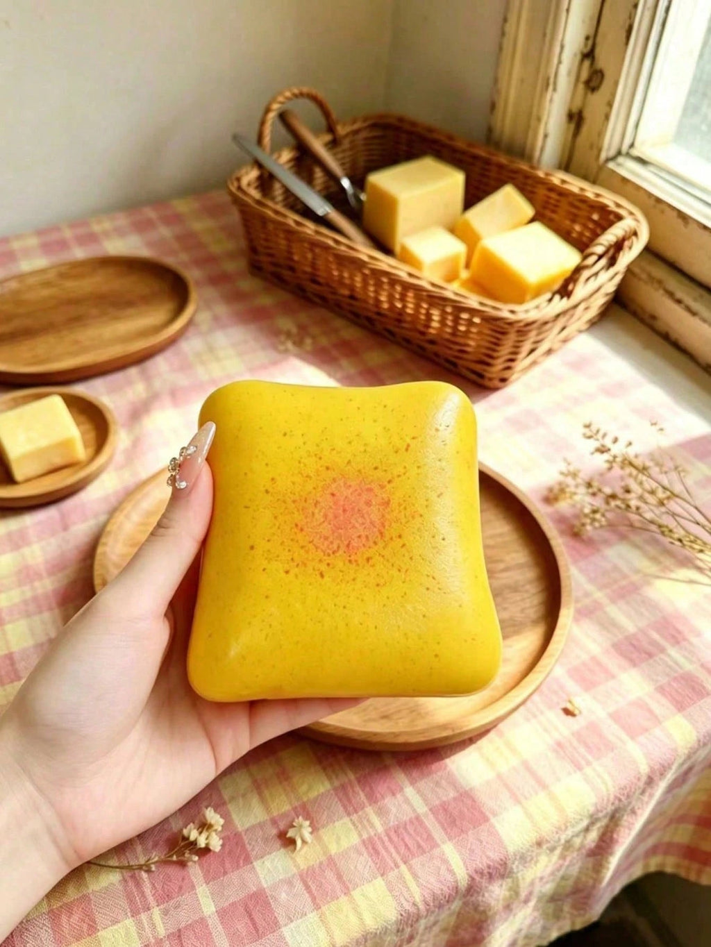 Squishy Toast Slow-Rise Stress Reliever – Realistic Desk Decor