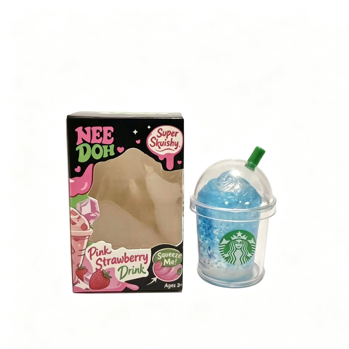 Needoh-style Drink Cup Stress Relief Squeeze Toy
