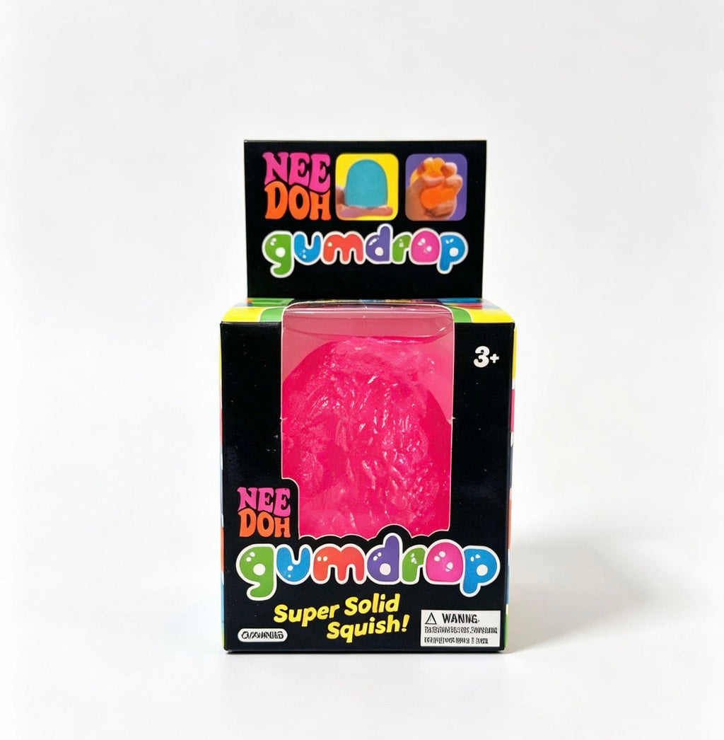 Needoh-Style Multicolor Gumdrop Squish Ball, Stress Relief Fidget Toy