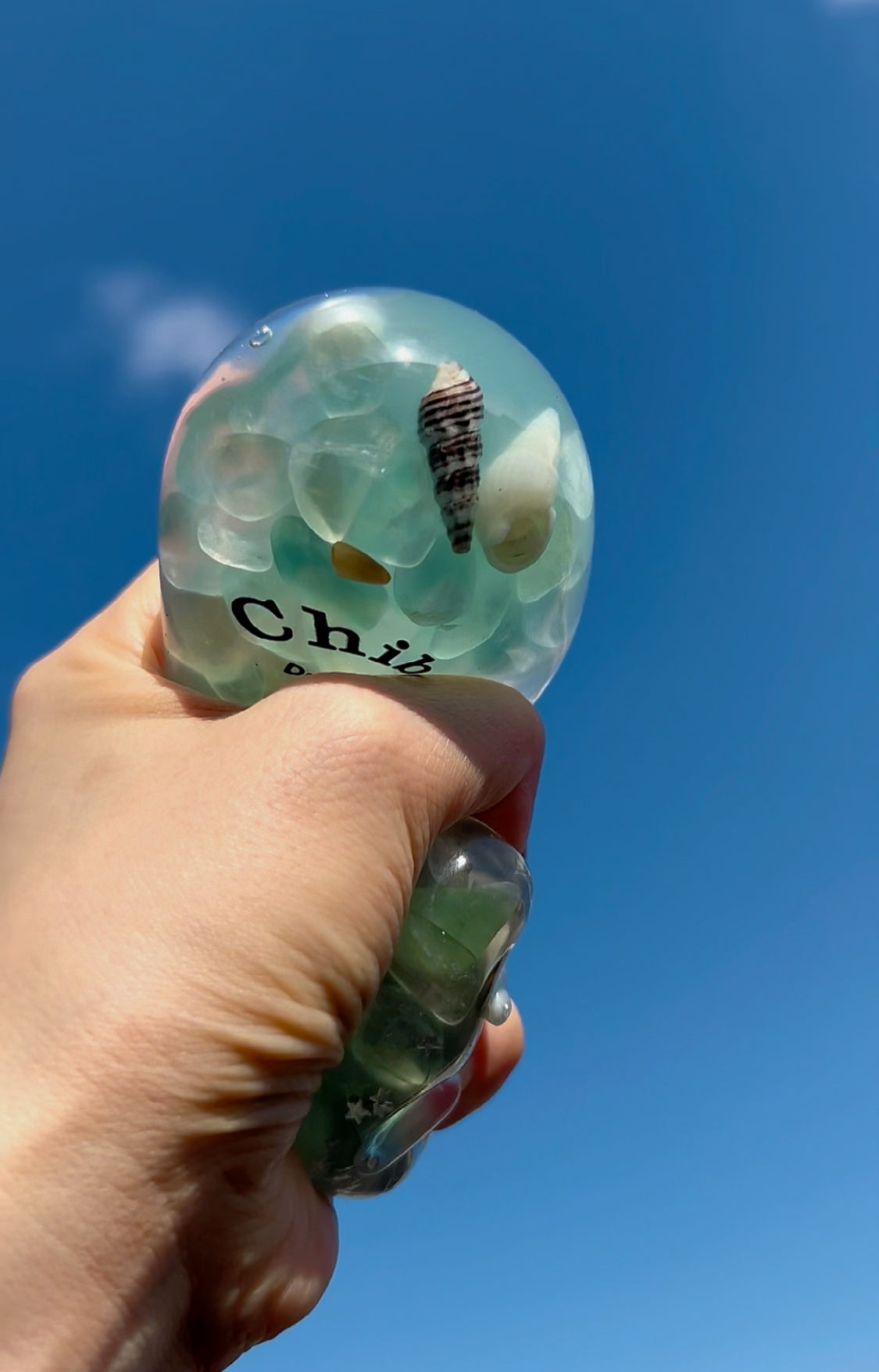 Ocean Shell Squishy Bottle Fidget Toy