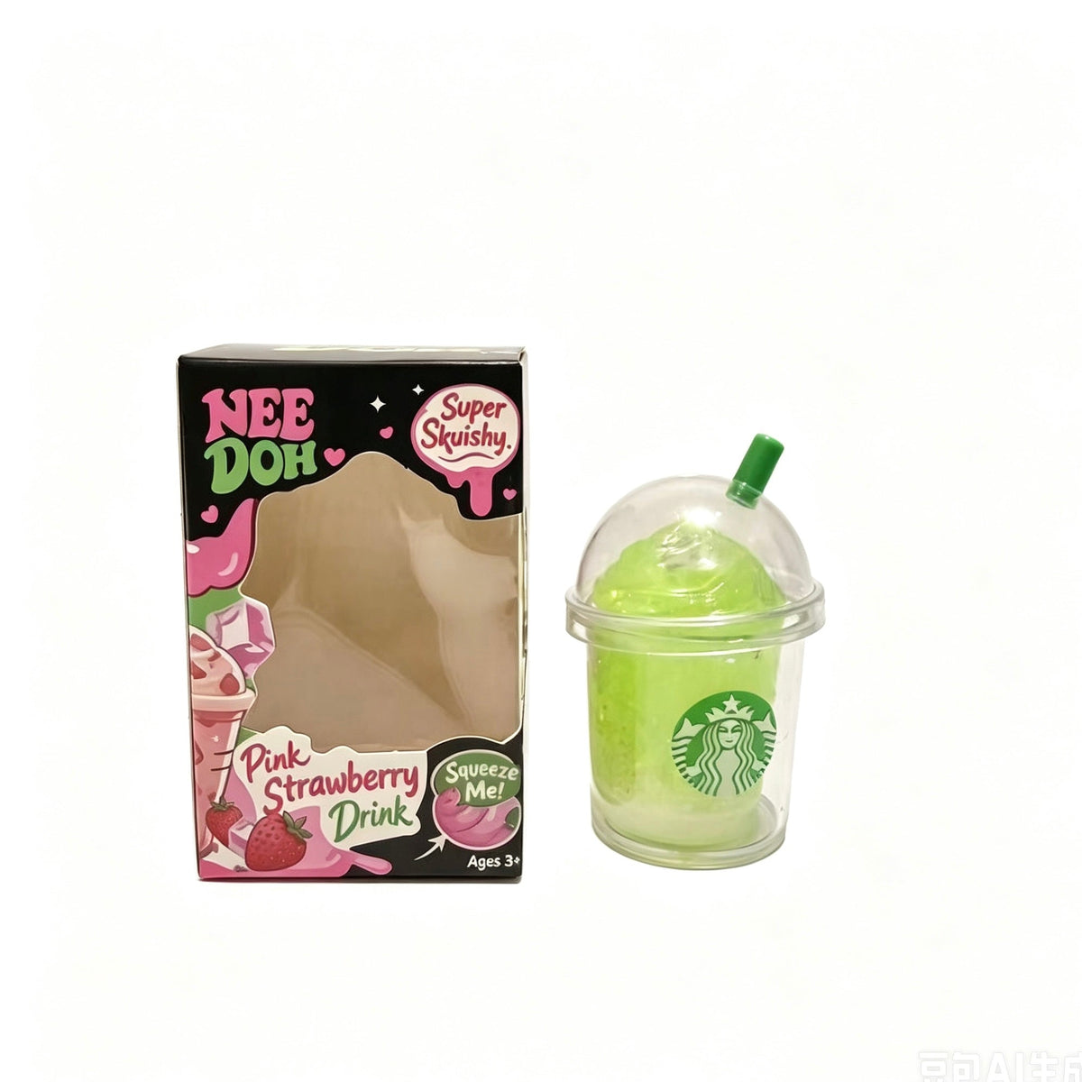 Needoh-style Drink Cup Stress Relief Squeeze Toy