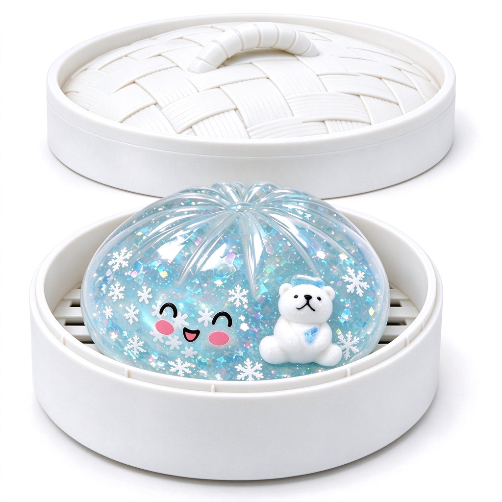 Mystery Dumpling Polar Bear Edition | RMS Crazy Fun Squishy Fidget Toy Blind Pack