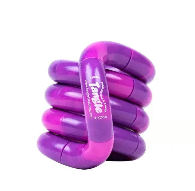 Original Tangl Twist Temperature Changing Fossil Fidget Toy | ADHD Focus Training Stress Relief Sensory Gift