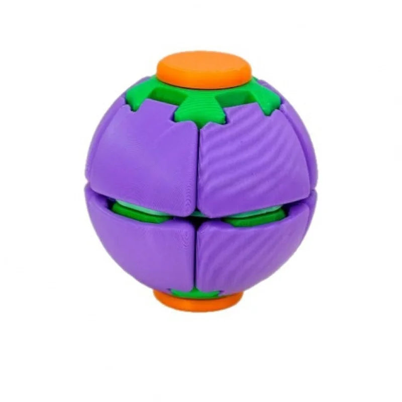 3D Printed Fidget Gear Ball Press Rotation Stress Relief Spiral Fidget Spinner Button Decompression Toy for Adults Kids