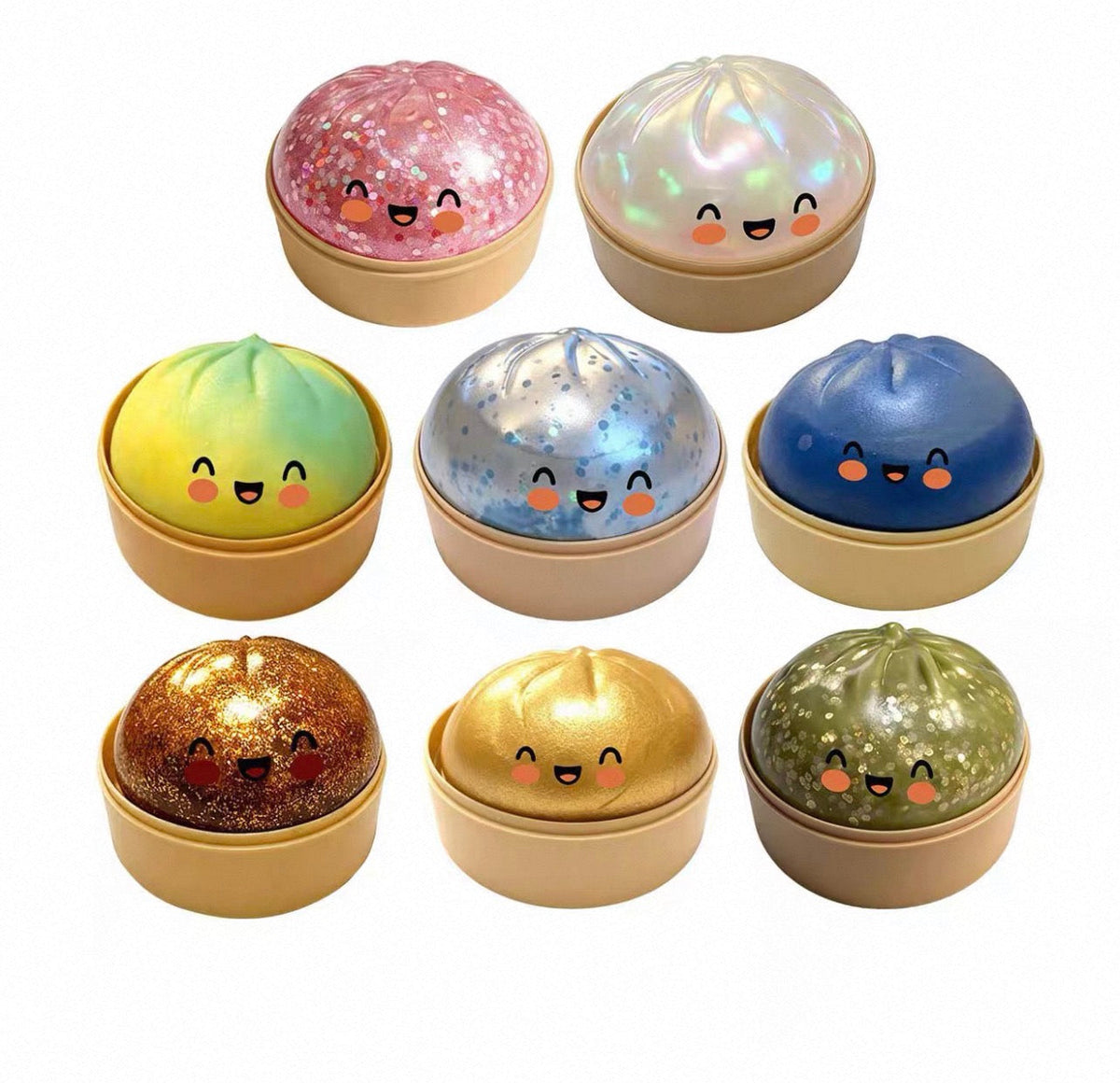 Viral Steamer Dumpling Squishy Toy | Slow Rising Stress Relief Fidget Toy