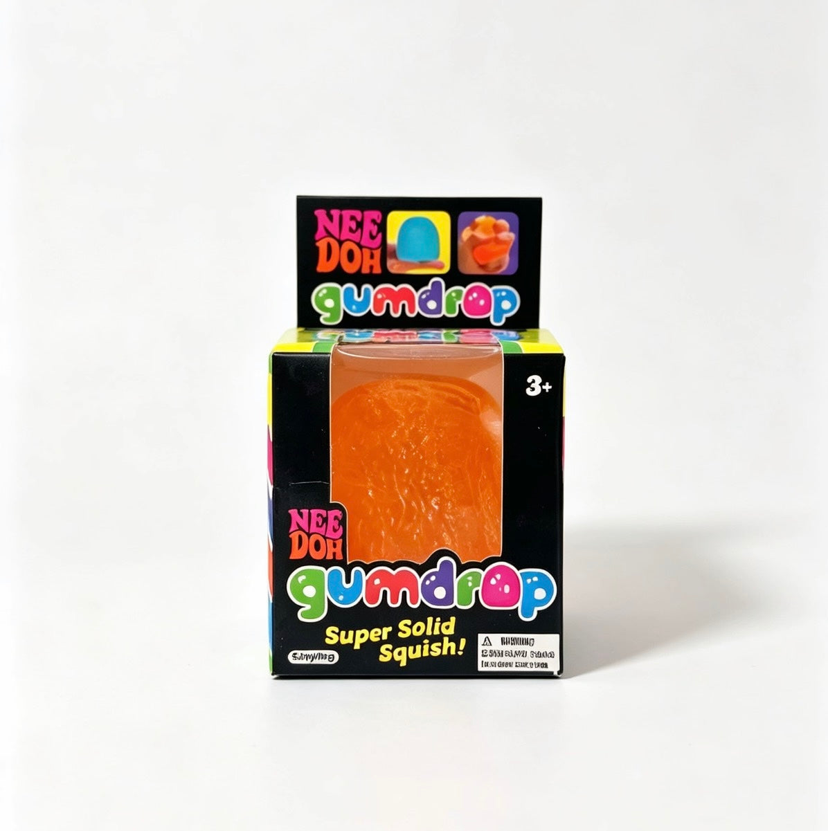 Needoh-Style Multicolor Gumdrop Squish Ball, Stress Relief Fidget Toy